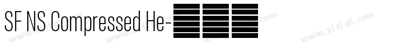 SF NS Compressed He字体转换